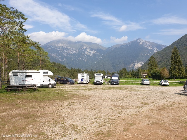 With a view to the north of the mountains behind Lake Ledro