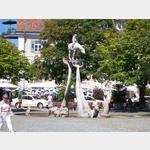 Der Bodensee-Reiter Brunnen von Peter Lenk