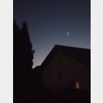 Venus und Jupiter am 2.3.23 von meinem Balkon aus