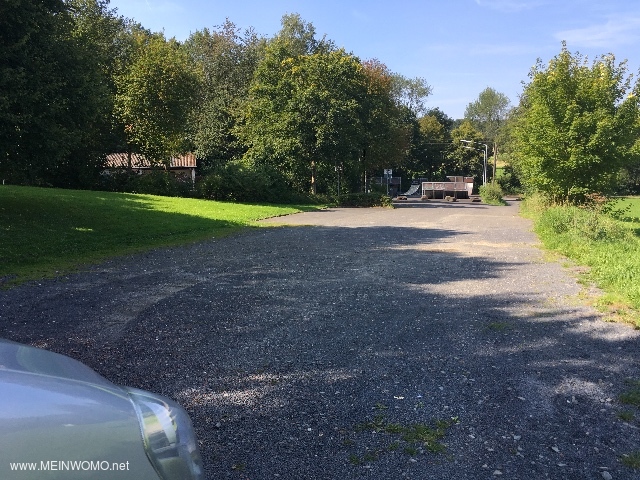  From the pitch view of the scater plant and the road