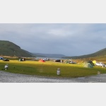 Camping Sligachan auf Isle of Sky im Juni 2018.