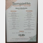 Men Restaurant Tempietto 