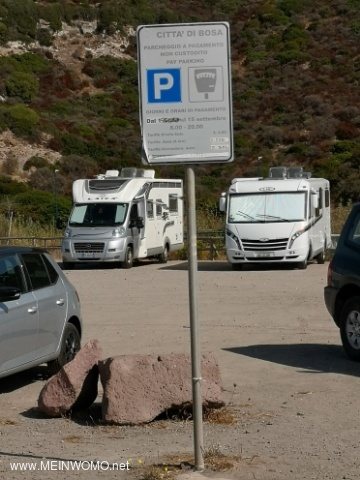 Parkplatz Schild mit Parkordnung