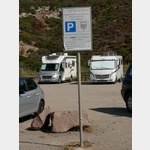 Parkplatz Schild mit Parkordnung