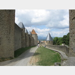 Stadtmauer, Plateau Narbonnise, 11000 Carcassonne, Frankreich, Plateau Narbonnise, 11000 Carcassonne, Frankreich