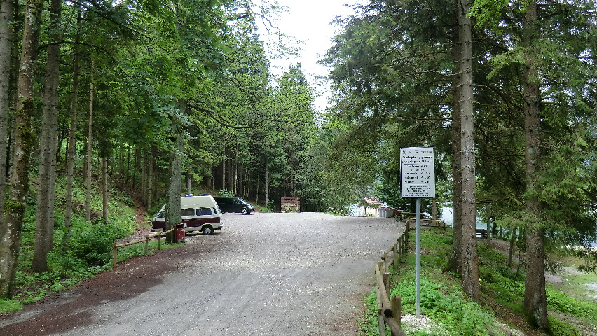  The entrance to the parking