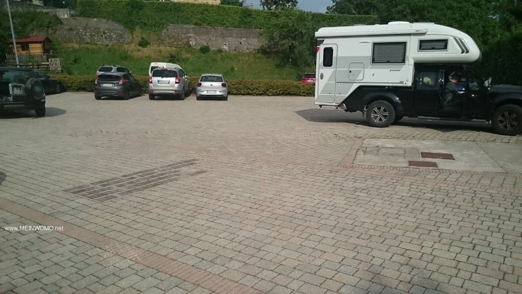    Parking space in the middle of the village     