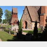 Alte Kirche mit Friedhof in Gamla Uppsala
