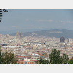 Blick auf Barcelona vom Montjuic