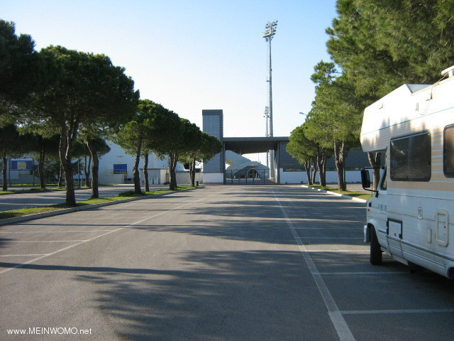  10108984-Lignano Sabbiadoro parking at the stadium 