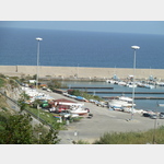 Blick auf den Hafen von Cefalu