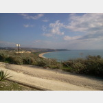 Blick vom Parkplatz in Ericlea Minoa aufs Meer, Via Esculapio, 92011 Cattolica Eraclea Agrigento, Italien