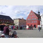 Greifswald, Marktplatz mit Rathaus
