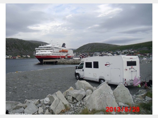  Vista dal parcheggio sul molo Hurtig