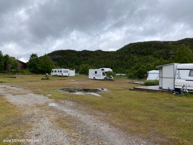 Motorhome pitches by the water