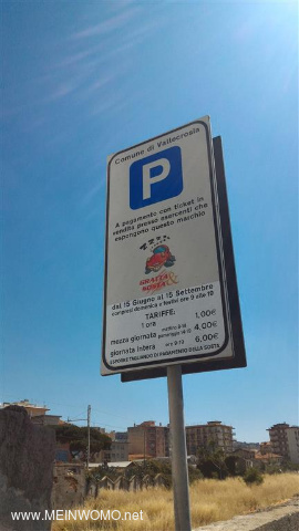  Price for parking