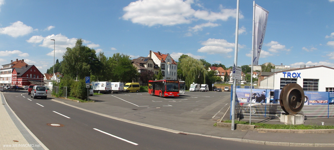 Bad Hersfeld Stellplatz ,nahe bei Stadt.