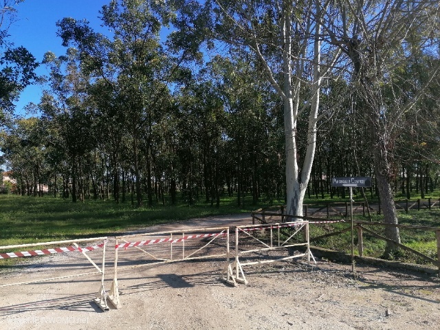 Access to the parking space in November