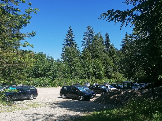 Wandelparkeerplaats, een beetje eenzaam s nachts.